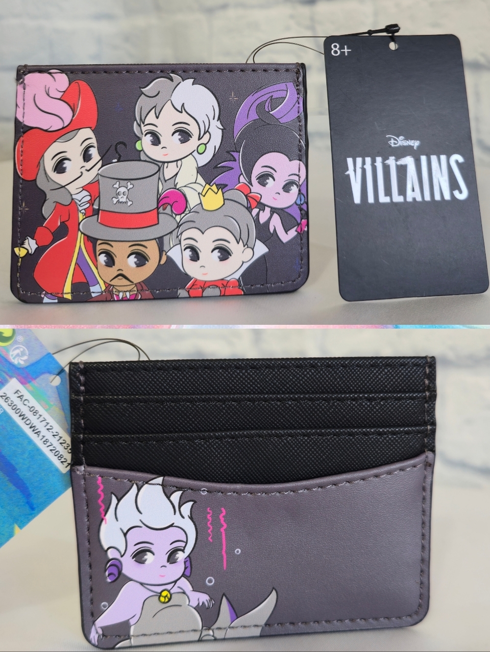Disney Villains Chibi Card Sleeve - Purple, Black, Pink, Red